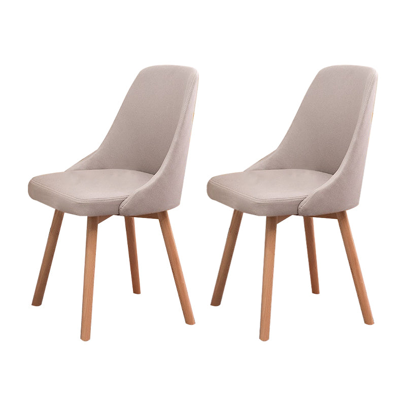 Solid Wood Dining Chair Industrial Style Swivel Side Chair for Dining Room