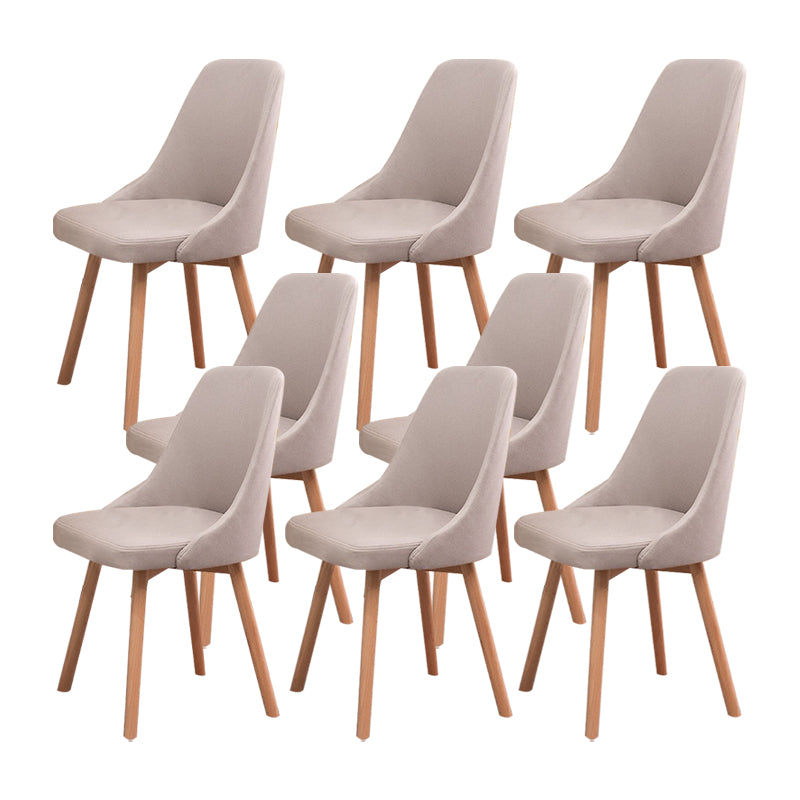 Solid Wood Dining Chair Industrial Style Swivel Side Chair for Dining Room