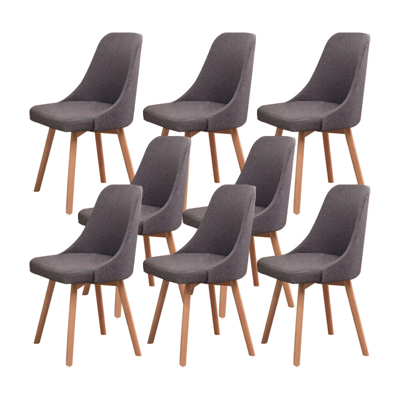 Solid Wood Dining Chair Industrial Style Swivel Side Chair for Dining Room