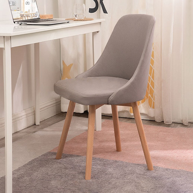 Solid Wood Dining Chair Industrial Style Swivel Side Chair for Dining Room