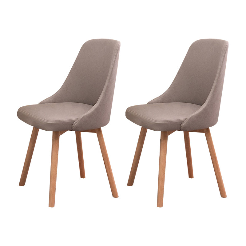 Solid Wood Dining Chair Industrial Style Swivel Side Chair for Dining Room