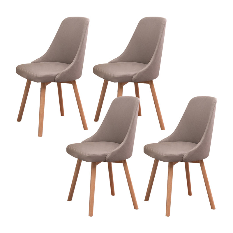 Solid Wood Dining Chair Industrial Style Swivel Side Chair for Dining Room