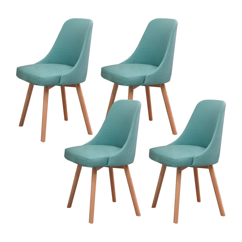 Solid Wood Dining Chair Industrial Style Swivel Side Chair for Dining Room