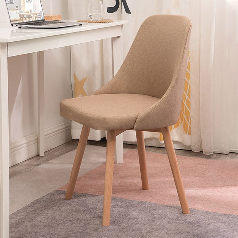 Solid Wood Dining Chair Industrial Style Swivel Side Chair for Dining Room