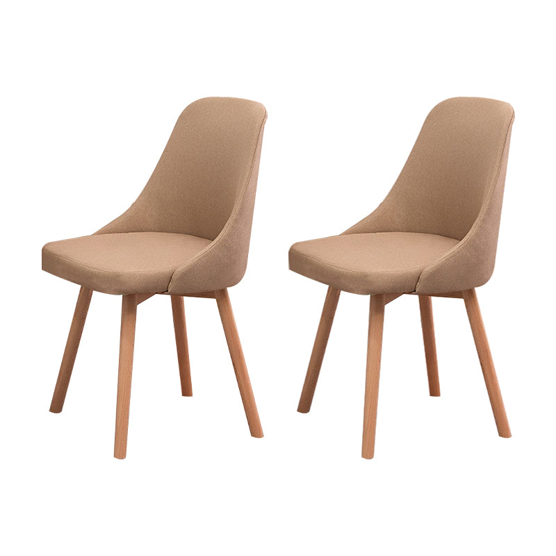 Solid Wood Dining Chair Industrial Style Swivel Side Chair for Dining Room