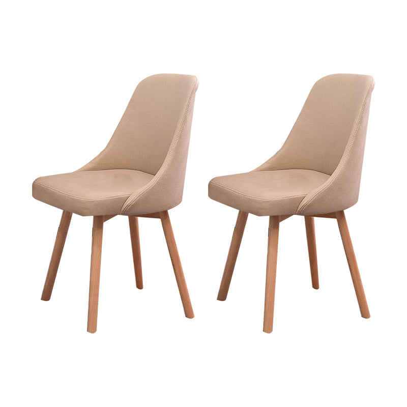 Solid Wood Dining Chair Industrial Style Swivel Side Chair for Dining Room