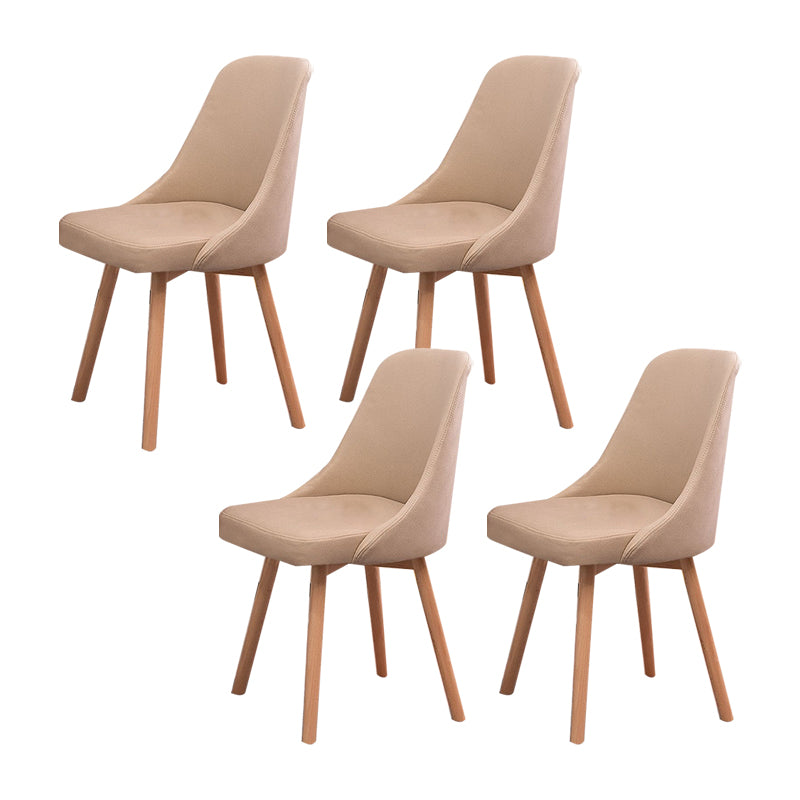 Solid Wood Dining Chair Industrial Style Swivel Side Chair for Dining Room