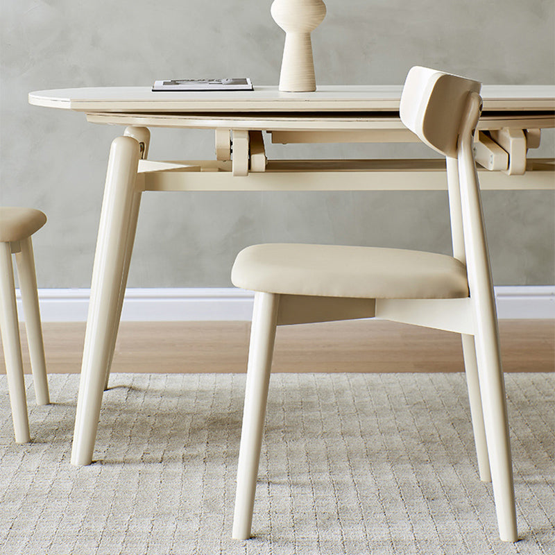 Contemporary Kitchen Dining Side Chair Oak Open Back Dining Chair