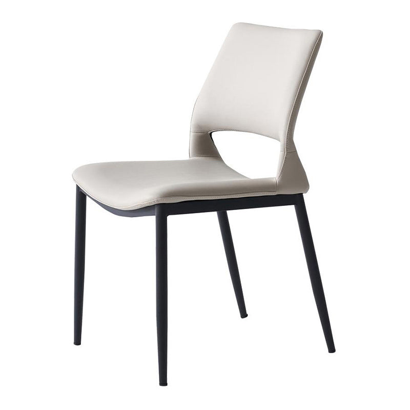 Dining Room Faux Leather Chair Industrial Home Parsons Dining Chair