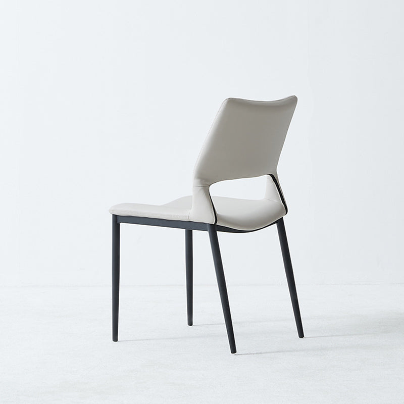 Dining Room Faux Leather Chair Industrial Home Parsons Dining Chair