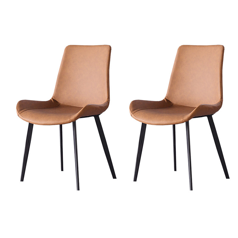 Dining Room Upholstered Chair Black Legs Parsons Dining Chair