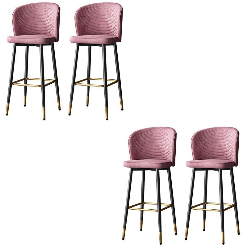Modern Style Rotatable Barstool Pu Leather Counter Bar Stool with Metal Legs