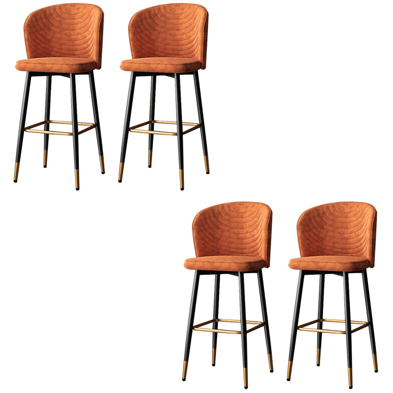 Modern Style Rotatable Barstool Pu Leather Counter Bar Stool with Metal Legs