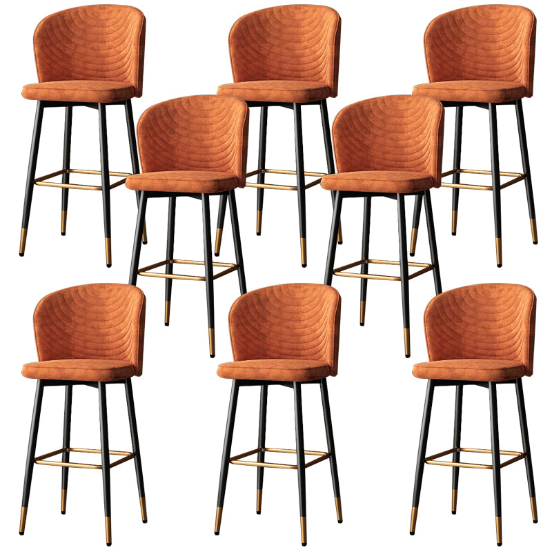 Modern Style Rotatable Barstool Pu Leather Counter Bar Stool with Metal Legs
