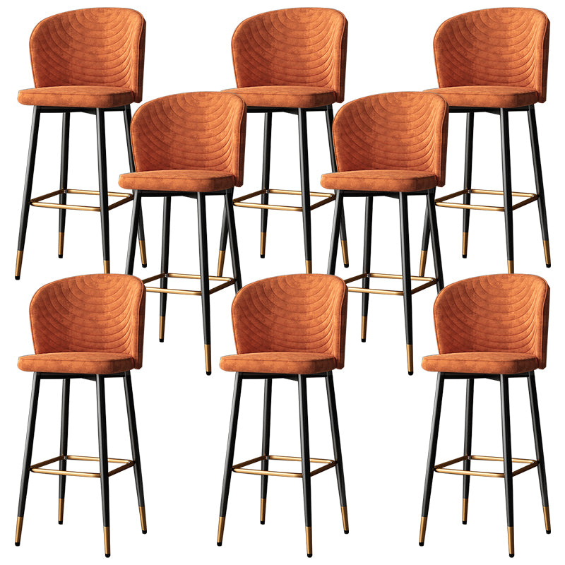 Modern Style Rotatable Barstool Pu Leather Counter Bar Stool with Metal Legs