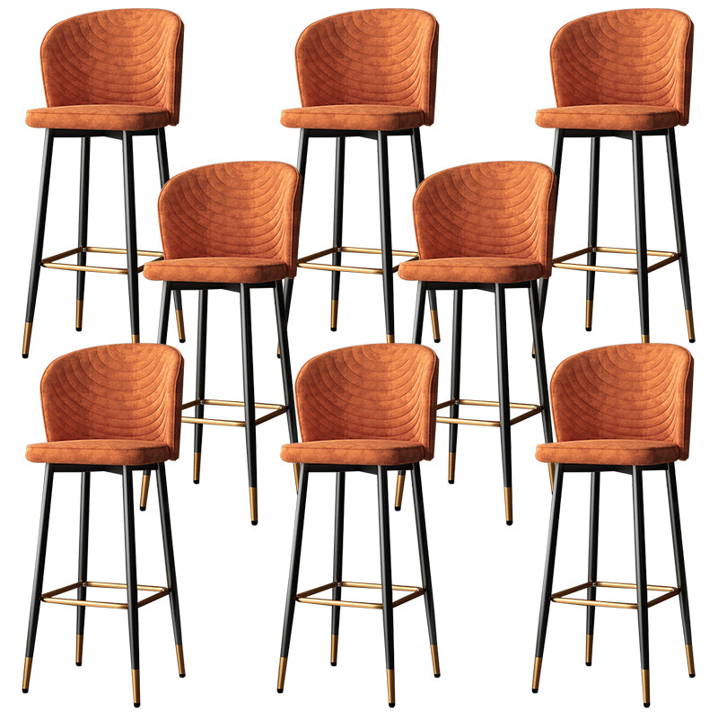 Modern Style Rotatable Barstool Pu Leather Counter Bar Stool with Metal Legs