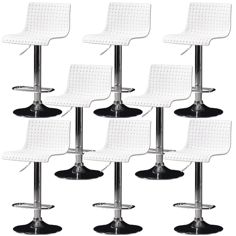 Industrial Style Liftable Bar Stool Plastic Counter Bar Stool with Metal Legs