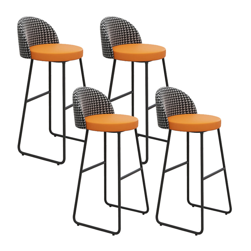 Glam Counter Bar Stool Low Back Counter Height Stools for Restaurant