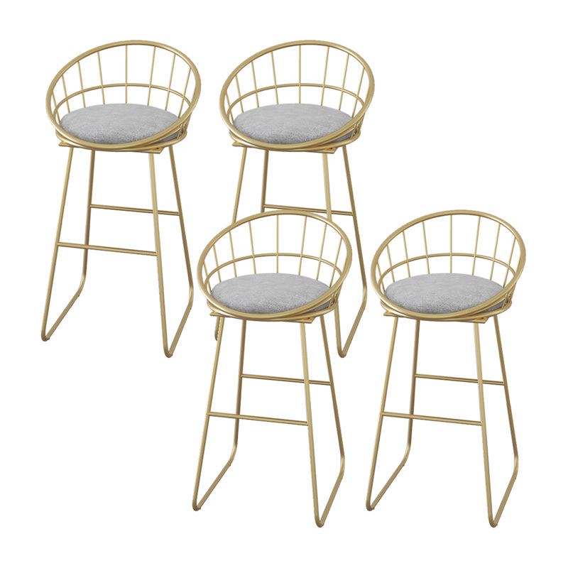 Low Back Counter Bar Stool Industrial Metal Counter Height Stools