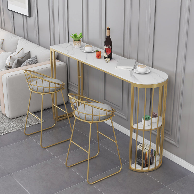 Low Back Counter Bar Stool Industrial Metal Counter Height Stools