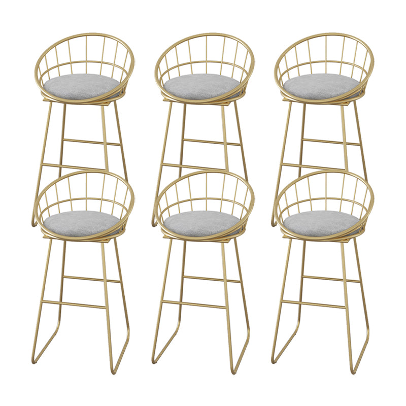 Low Back Counter Bar Stool Industrial Metal Counter Height Stools