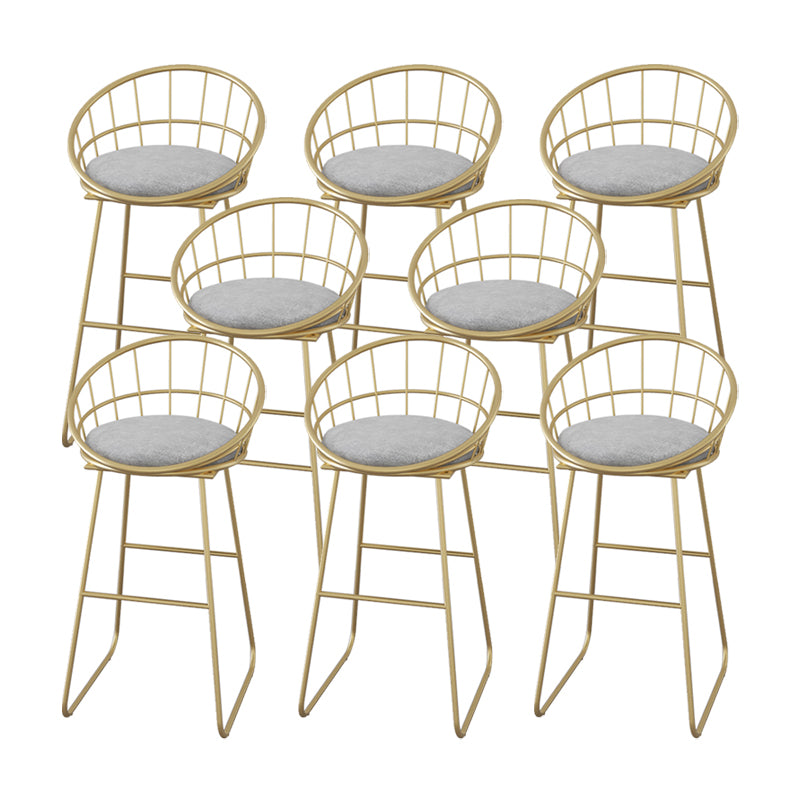 Low Back Counter Bar Stool Industrial Metal Counter Height Stools