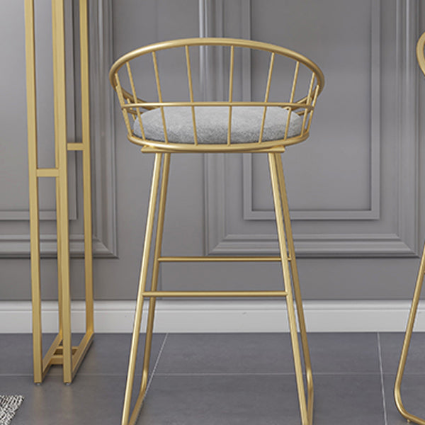 Low Back Counter Bar Stool Industrial Metal Counter Height Stools