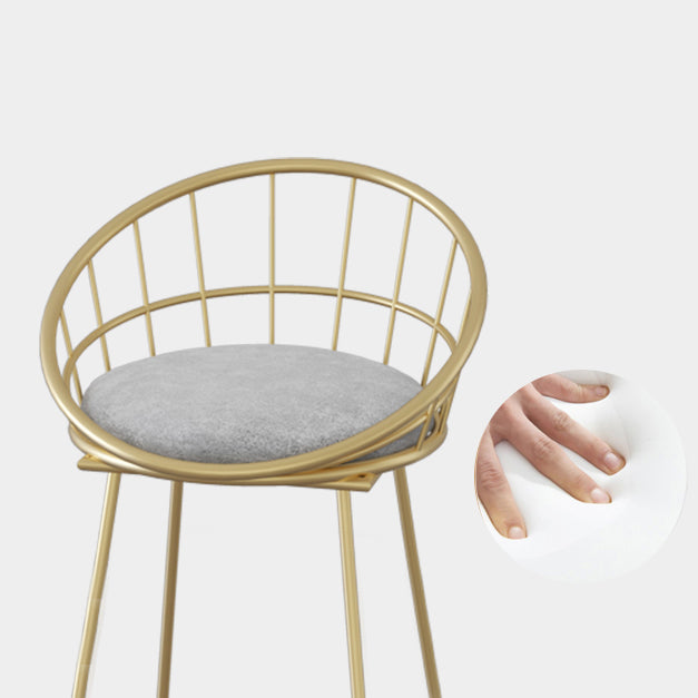 Low Back Counter Bar Stool Industrial Metal Counter Height Stools