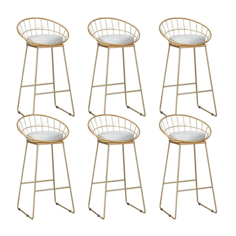 Glam Counter Bar Stool Low Back Counter Height Stools for Bristol