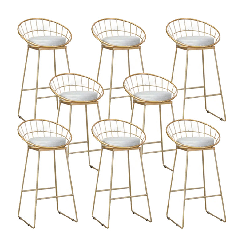 Glam Counter Bar Stool Low Back Counter Height Stools for Bristol