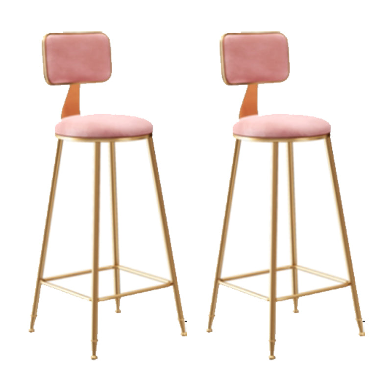 Glam Counter Bar Stool Low Back Counter Height Stools for Bristol