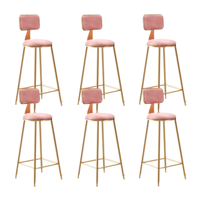 Glam Counter Bar Stool Low Back Counter Height Stools for Bristol