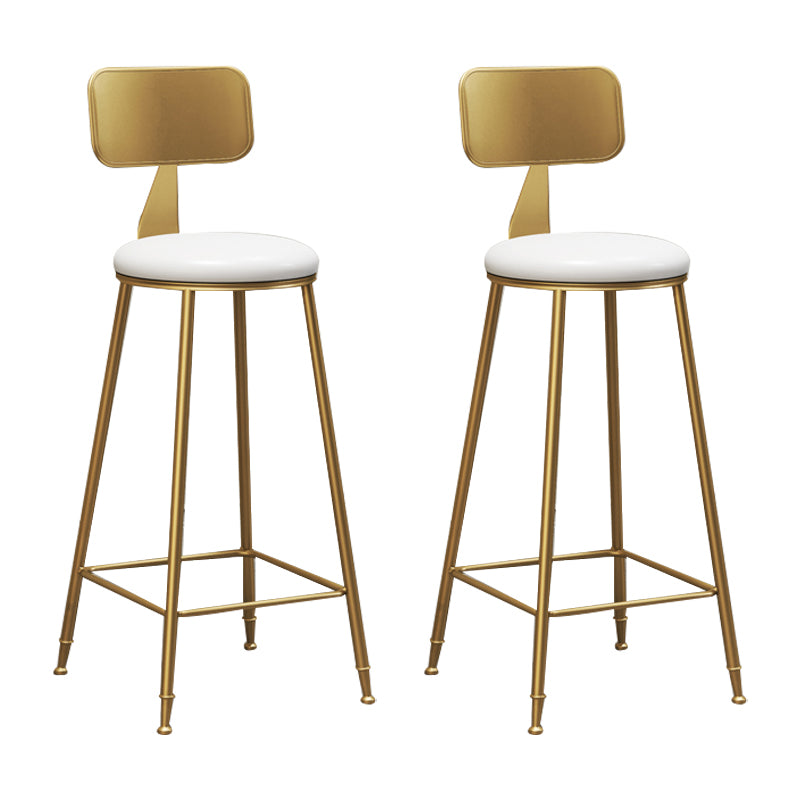 Glam Counter Bar Stool Low Back Counter Height Stools for Bristol