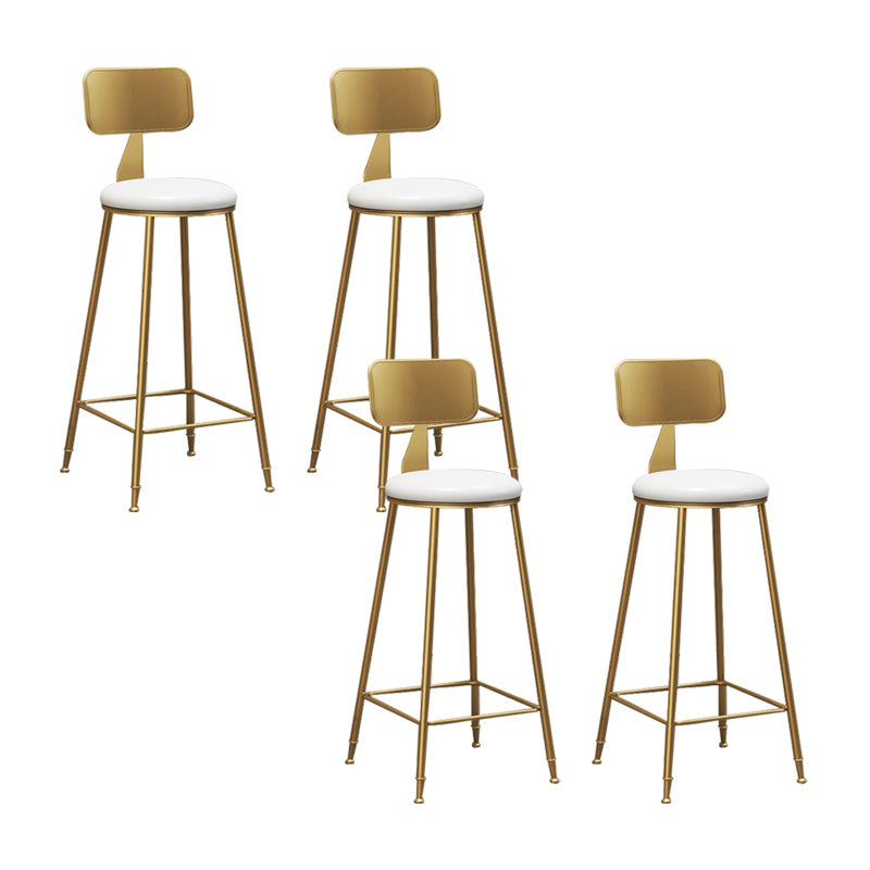 Glam Counter Bar Stool Low Back Counter Height Stools for Bristol