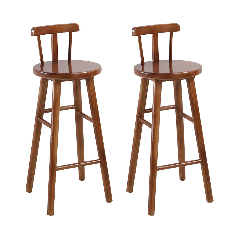 Solid Wood Counter Height Stools Modern Armless Counter Stools