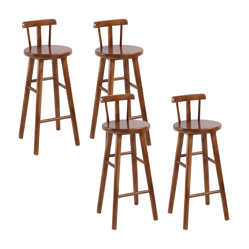 Solid Wood Counter Height Stools Modern Armless Counter Stools