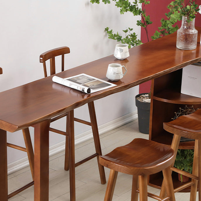 Solid Wood Counter Height Stools Modern Armless Counter Stools