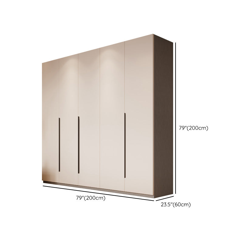 Modern Wood Wardrobe Armoire Freestanding Soft Close Doors Wardrobe Cabinet