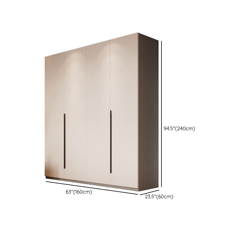 Modern Wood Wardrobe Armoire Freestanding Soft Close Doors Wardrobe Cabinet