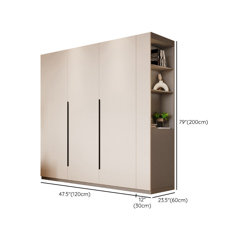 Modern Wood Wardrobe Armoire Freestanding Soft Close Doors Wardrobe Cabinet