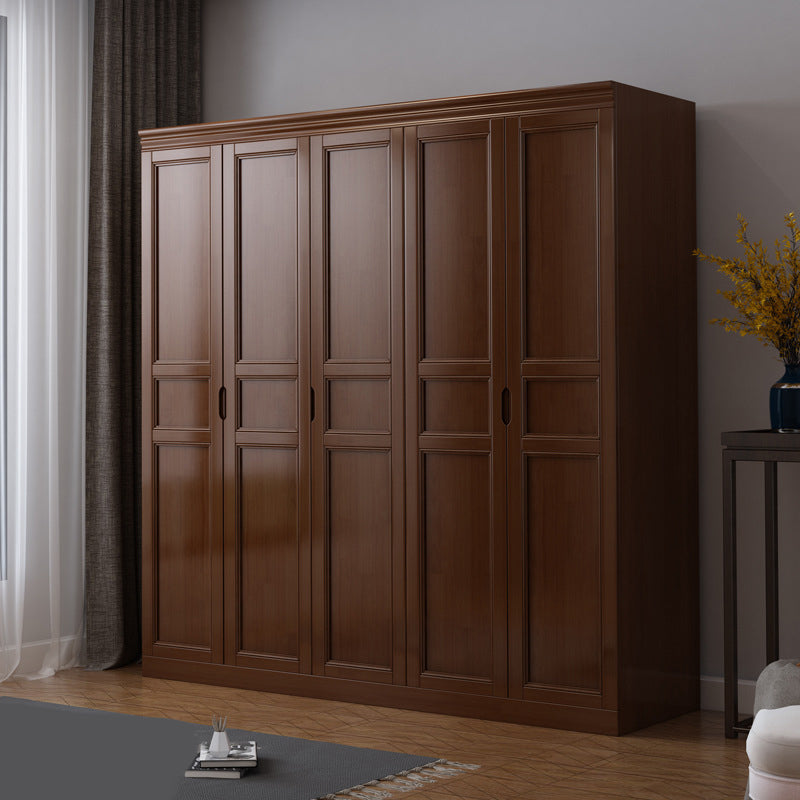 Matte Finish Rubberwood Cabinet Traditional Bedroom Storage Cabinet