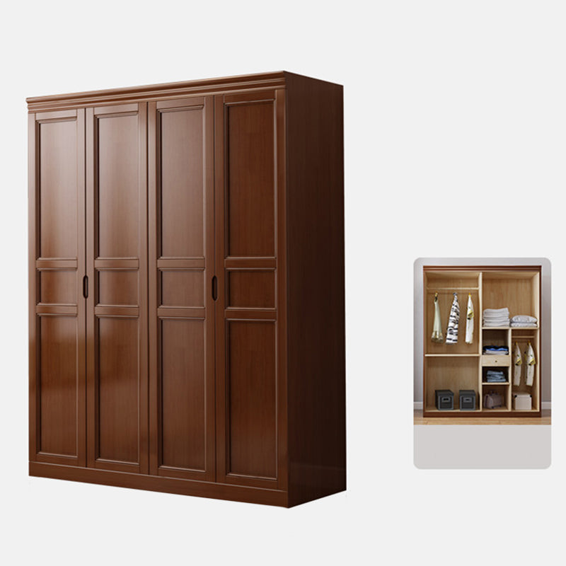 Matte Finish Rubberwood Cabinet Traditional Bedroom Storage Cabinet