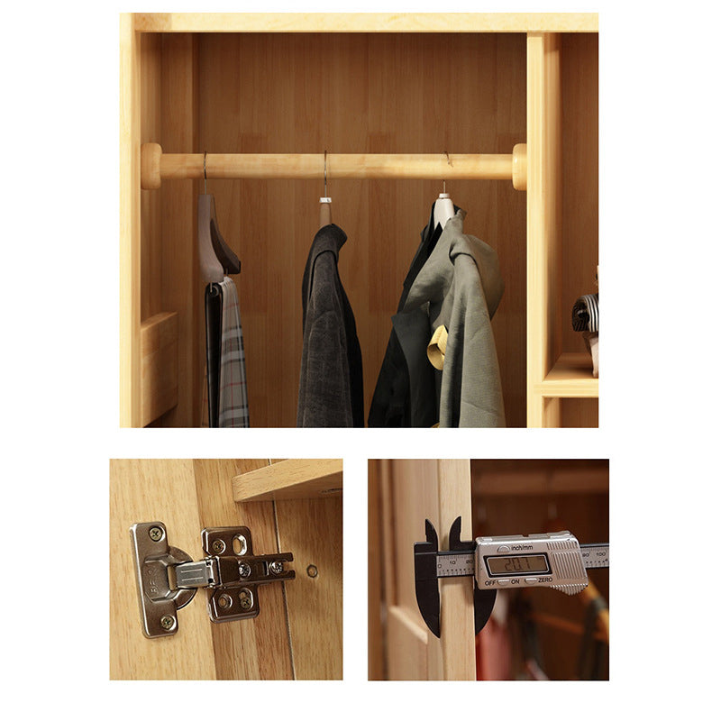 Rubberwood Bedroom Storage Cabinet Traditional Matte Finish Cabinet