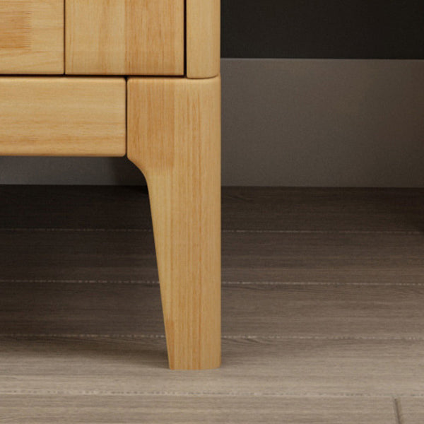 Rubberwood Bedroom Storage Cabinet Traditional Matte Finish Cabinet