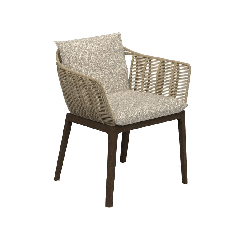 Boho Style Dining Set Stone Rectangular 1/7 Pieces Dining Set