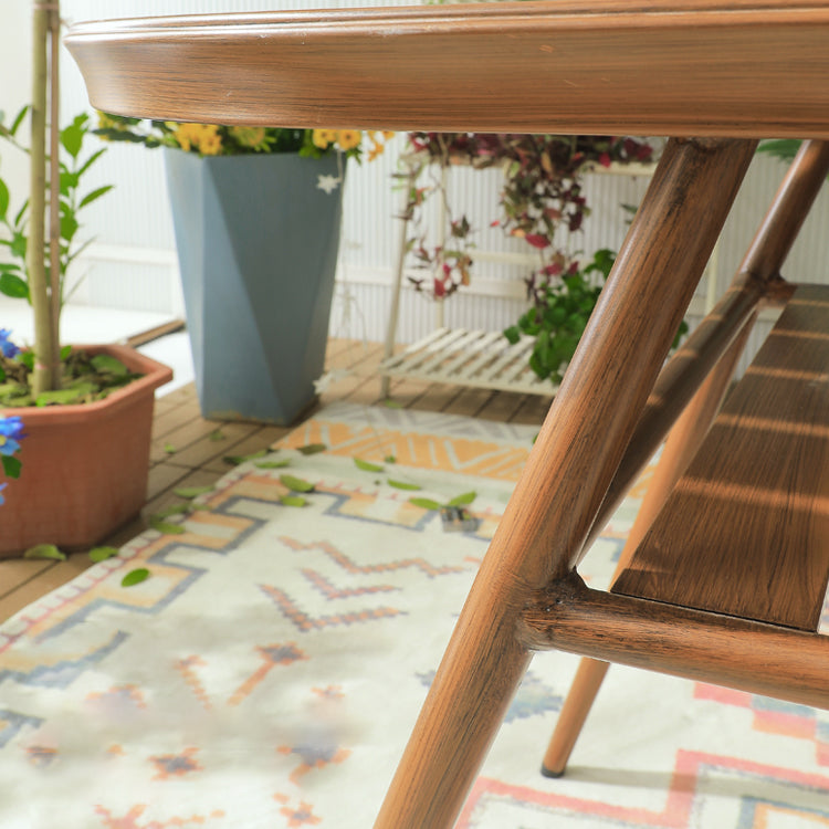 Boho Style Dining Set Metal Oval 1/2/3 Pieces Water Resistant Dining Set