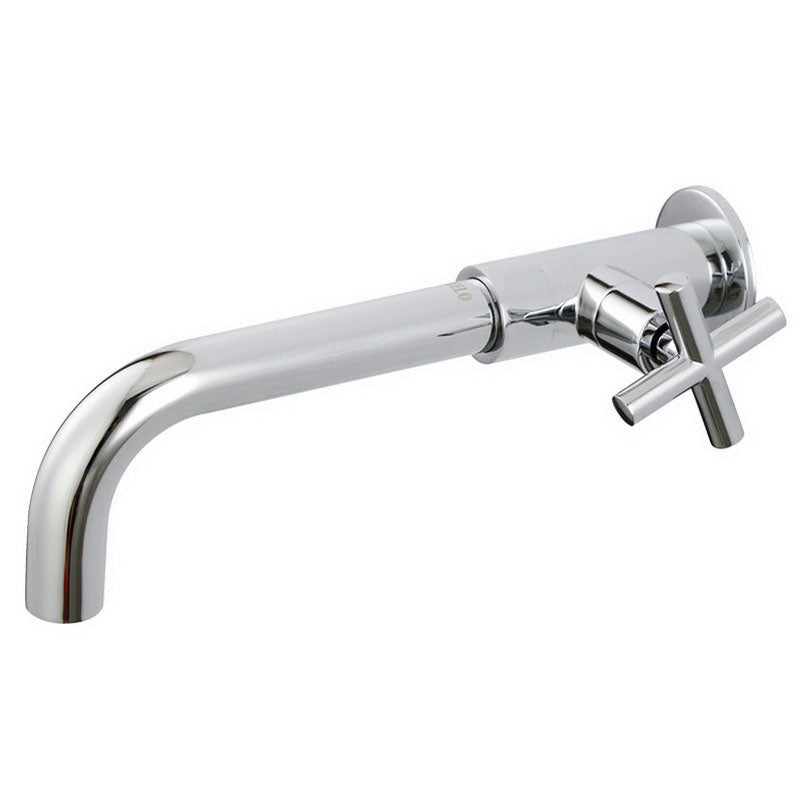 Wall Mounted Faucets Single Cross Handle Faucet for Bathroom