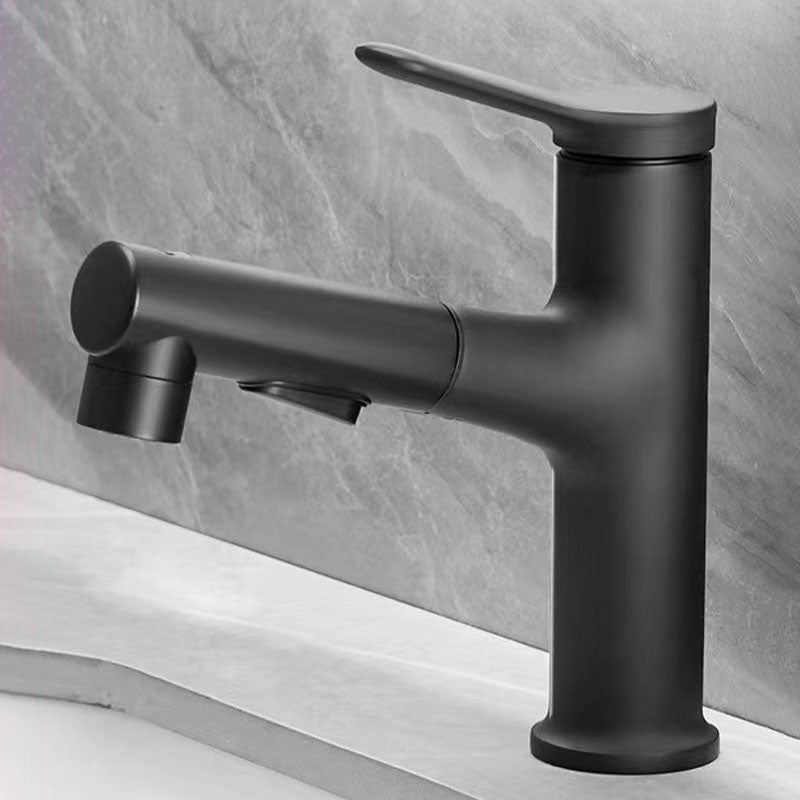 Modern Copper Sink Faucet Scratch Resistant Wide Spread Bathroom Faucet