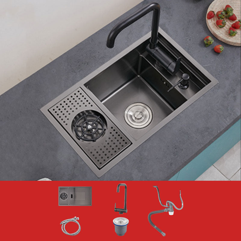 Creative Soundproofing Sink Stainless Steel Kitchen Sink with Accessories