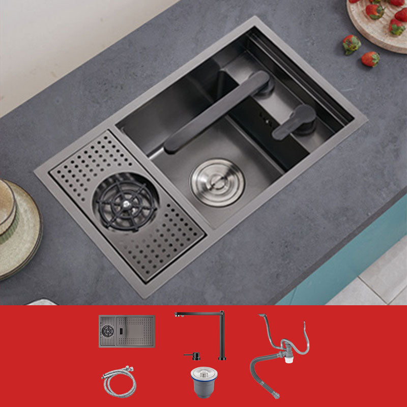 Creative Soundproofing Sink Stainless Steel Kitchen Sink with Accessories